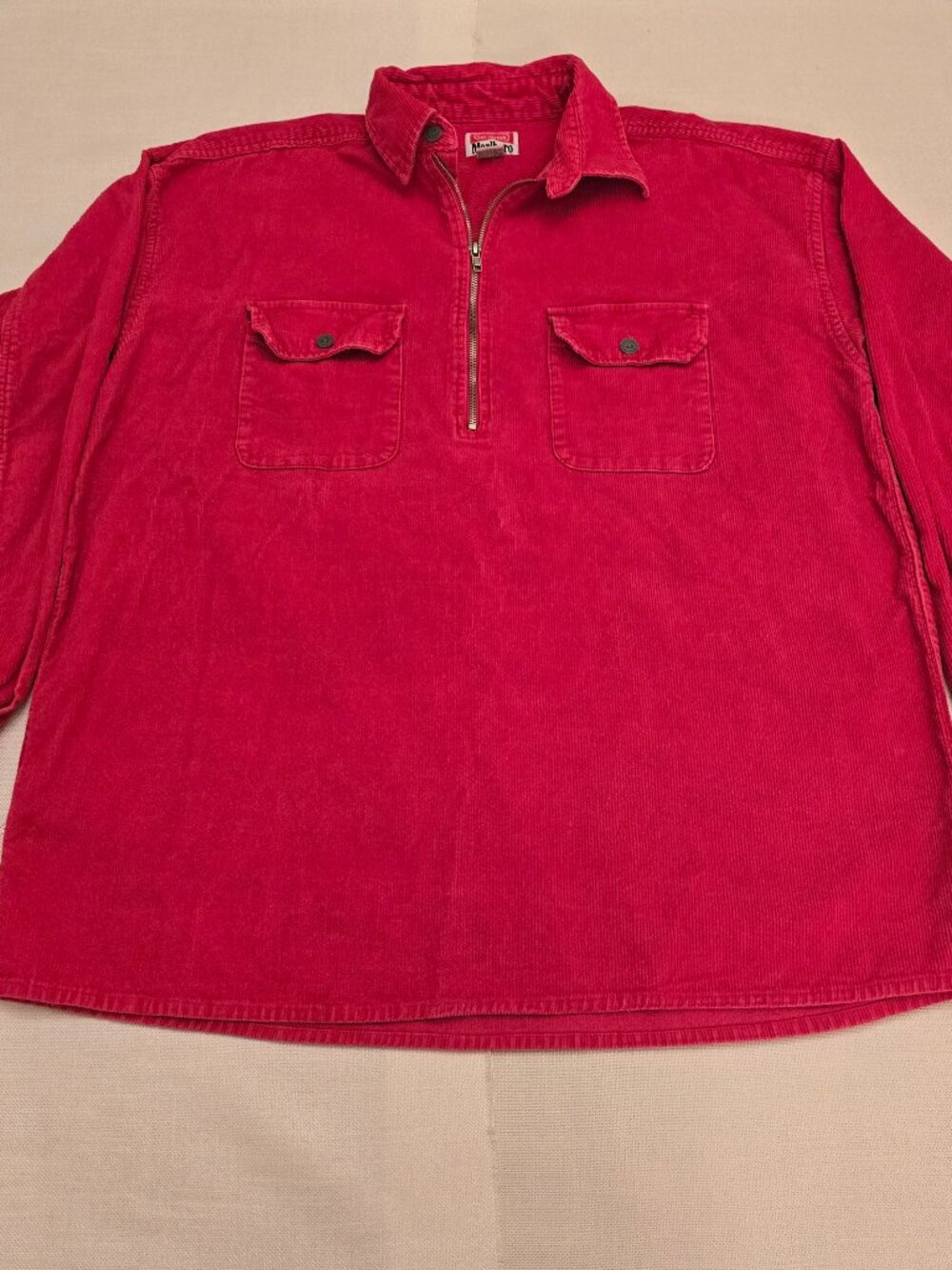 Western-core Marlboro Unlimited red corduroy pullover
